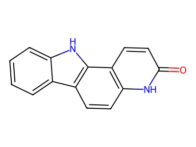 3H-Pyrido(3,2-a)carbazol-3-one, 4,11-dihydro- structure