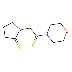 Morpholine, 4-(1-thioxo-2-(2-thioxo-1-pyrrolidinyl)ethyl)- structure
