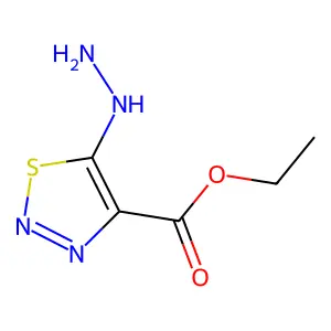 Ethyl 5-hydrazinylthiadiazole-4-carboxylate structure