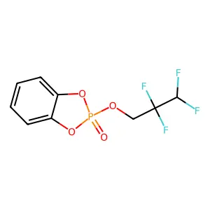 2-(2,2,3,3-Tetrafluoropropoxy)-1,3,2-benzodioxaphosphole 2-oxide structure