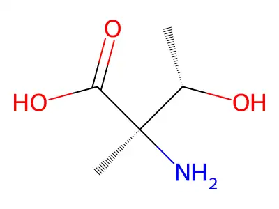 Isovaline, 3-hydroxy- structure