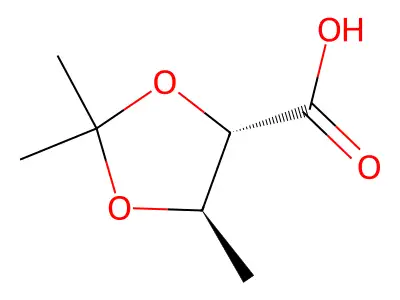 2,2,5-三甲基-1,3-二氧杂环戊烷-4-甲酸 structure