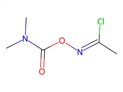 (1-chloroethylideneamino) N,N-dimethylcarbamate structure