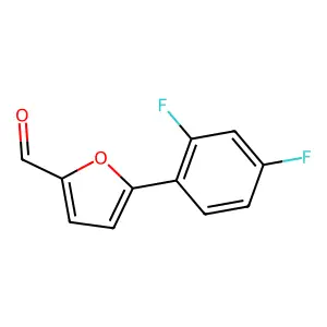 5-(2,4-二氟苯基)呋喃-2-甲醛 structure