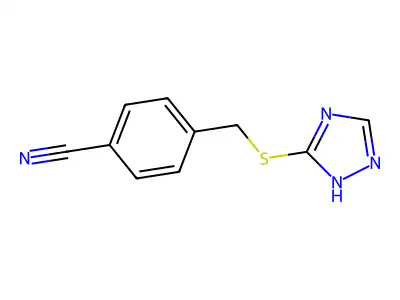 4-[(4H-1,2,4-triazol-3-ylsulfanyl)methyl]benzonitrile structure