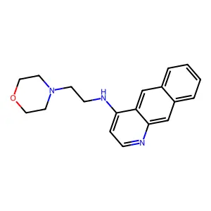 N-(2-Morpholin-4-ylethyl)benzo(g)quinolin-4-amine structure