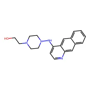 2-(4-(Benzo(g)quinolin-4-ylamino)piperazin-1-yl)ethanol structure