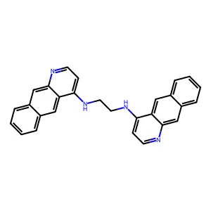 N,N-双(苯并(g)喹啉-4-基)乙-1,2-二胺 structure