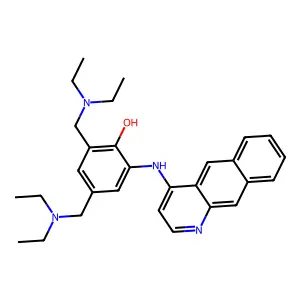Phenol, 2-(benzo(g)quinolin-4-ylamino)-4,6-bis((diethylamino)methyl)- structure