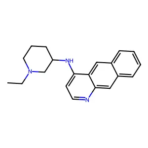 N-(1-ethylpiperidin-3-yl)benzo[g]quinolin-4-amine structure