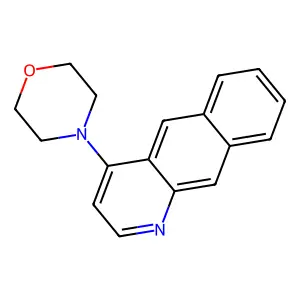 Benzo(g)quinoline, 4-(4-morpholinyl)- structure