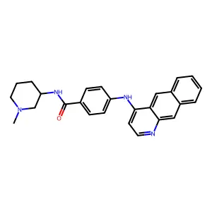 Benzamide, 4-(benzo(g)quinolin-4-ylamino)-N-(1-methyl-3-piperidinyl)- structure