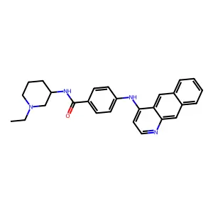 Benzamide, 4-(benzo(g)quinolin-4-ylamino)-N-(1-ethyl-3-piperidinyl)- structure