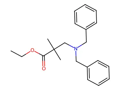 Ethyl 3-(dibenzylamino)-2,2-dimethylpropanoate structure