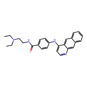 Benzamide, 4-(benzo(g)quinolin-4-ylamino)-N-(2-(diethylamino)ethyl)- structure
