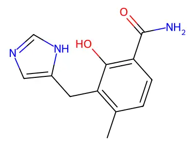 Benzamide, 2-hydroxy-3-(1H-imidazol-4-ylmethyl)-4-methyl- structure