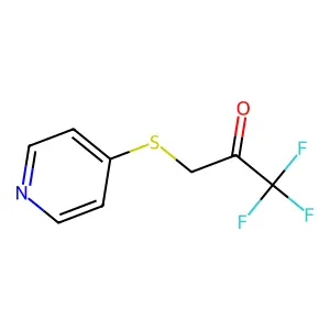 2-Propanone, 1,1,1-trifluoro-3-(4-pyridinylthio)- structure