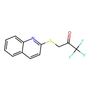 2-Propanone, 1,1,1-trifluoro-3-(2-quinolinylthio)- structure
