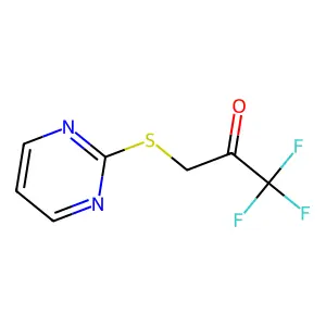4(5H)-Pyrimidinone, 1,1,1-trifluoro-3-(2-pyrimidinylthio)- structure