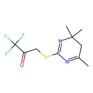 4(5H)-Pyrimidinone, 3-((4,5-dihydro-4,4,6-trimethyl-2-pyrimidinyl)thio)-1,1,1-trifluoro- structure