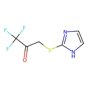 2-Propanone, 1,1,1-trifluoro-3-(1H-imidazol-2-ylthio)- structure