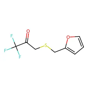 2-Propanone, 1,1,1-trifluoro-3-((2-furanylmethyl)thio)- structure