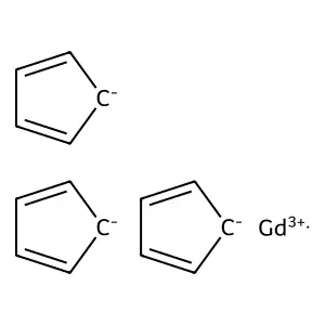 Tris(cyclopentadienyl)gadolinium(III) structure