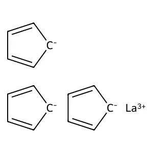 Tris(cyclopentadienyl)lanthanum structure
