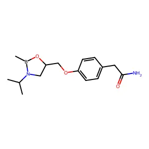 Atenolol methylboronate structure