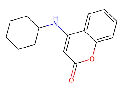 4-(cyclohexylamino)-2H-chromen-2-one structure