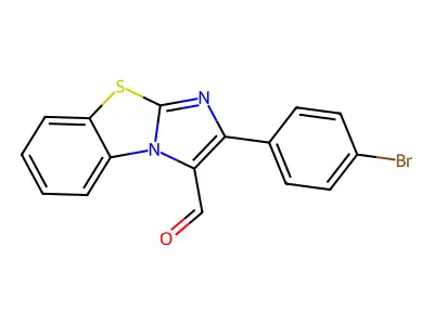 2-(4-Bromophenyl)benzo[d]imidazo[2,1-b]thiazole-3-carbaldehyde structure