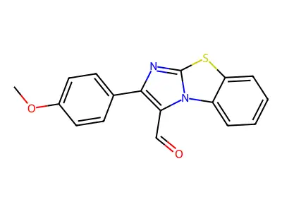 2-(4-Methoxyphenyl)benzo[d]imidazo[2,1-b]thiazole-3-carbaldehyde structure