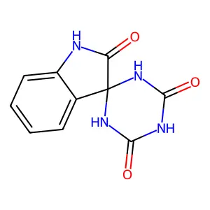 Spiro(3H-indole-3,2'(1H)-(1,3,5)triazine)-2,4',6'(1H,1'H,5'H)-trione structure