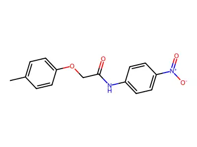 2-(4-methylphenoxy)-N-(4-nitrophenyl)acetamide structure