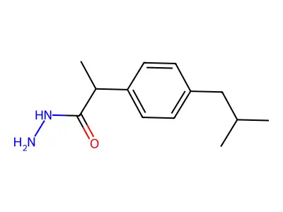 2-(4-Isobutylphenyl)propanohydrazide structure