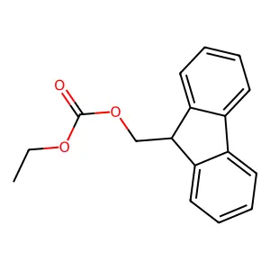 (9-Fluorenylmethyl)ethylcarbonate structure
