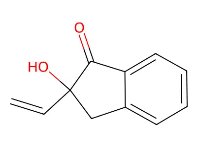 2-Hydroxy-2-vinylindan-1-one structure