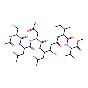Acetyl-Ser-Gln-Asn-Tyr structure