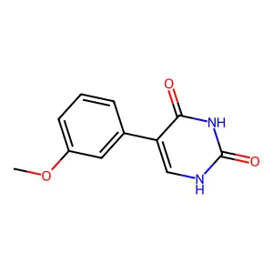 5-(3-methoxyphenyl)-2,4(1H,3H)-pyrimidinedione structure