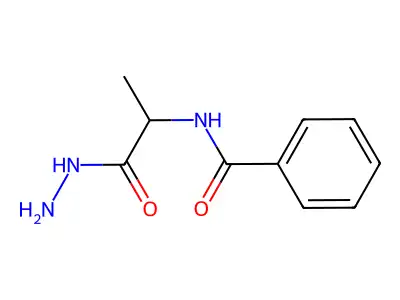 N-(1-Hydrazinocarbonyl-ethyl)-benzamide structure