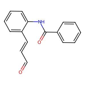 N-[2-(3-oxoprop-1-enyl)phenyl]benzamide structure