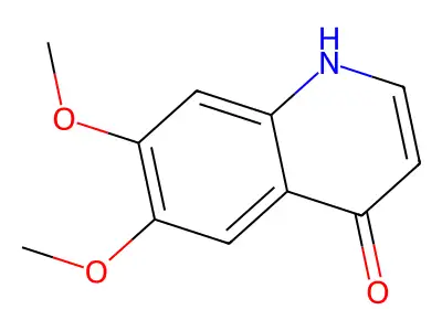 6,7-Dimethoxy-4-hydroxyquinoline structure