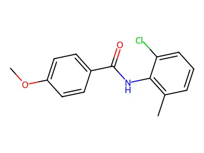 N-(2-chloro-6-methylphenyl)-4-methoxybenzamide structure