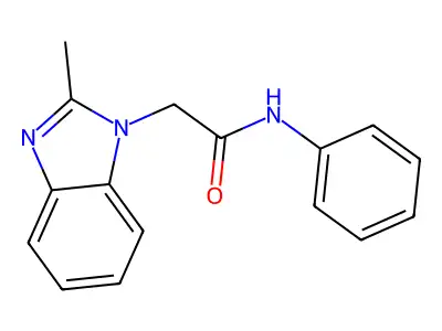2-(2-methylbenzimidazol-1-yl)-N-phenylacetamide structure