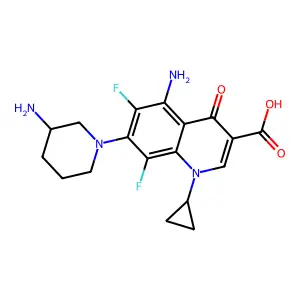 C18-H2O-F2-N4-O3 structure