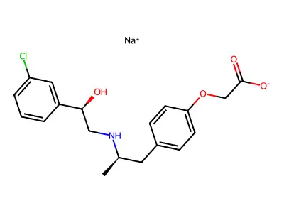 BRL37344钠盐 structure