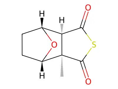 3a-Methylhexahydro-4,7-epoxy-2-benzothiophene-1,3-dione structure