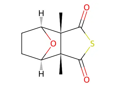 4,7-Epoxybenzo(c)thiophene-1,3-dione, hexahydro-3a,7a-dimethyl-, (3a-alpha,4-beta,7-beta,7a-alpha)- structure