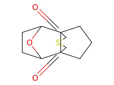 Hexahydro-1H-4,7-epoxy-3a,7a-(methanothiomethano)indene-8,10-dione structure