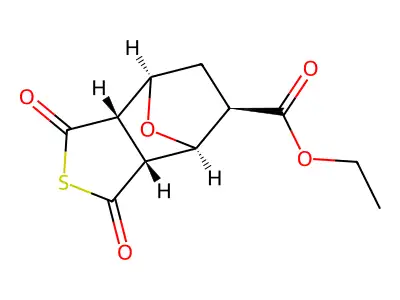 Ethyl 1,3-dioxooctahydro-4,7-epoxy-2-benzothiophene-5-carboxylate structure